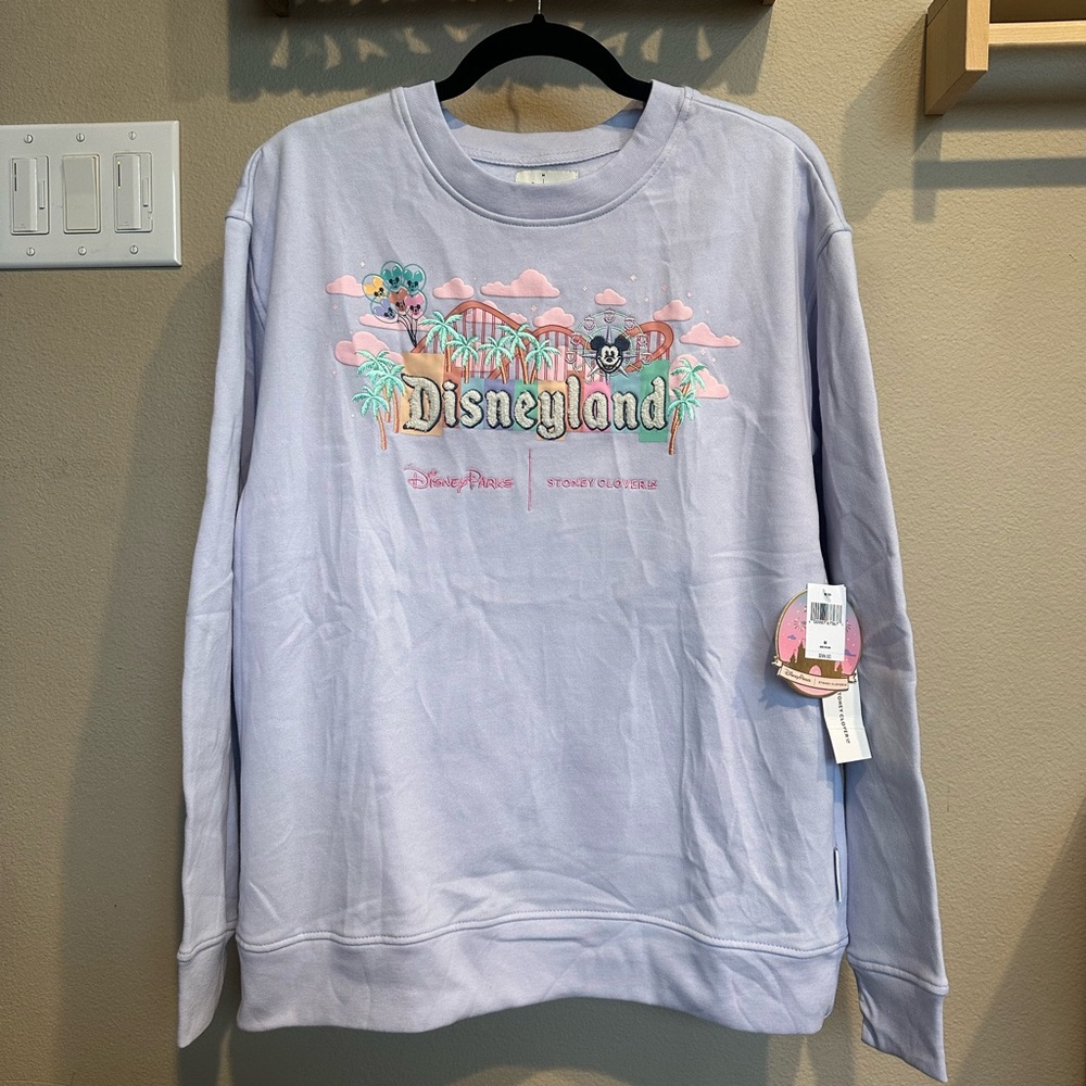 Stoney Clover Lane Disneyland Marquee Pullover Sweatshirt for Women Size L